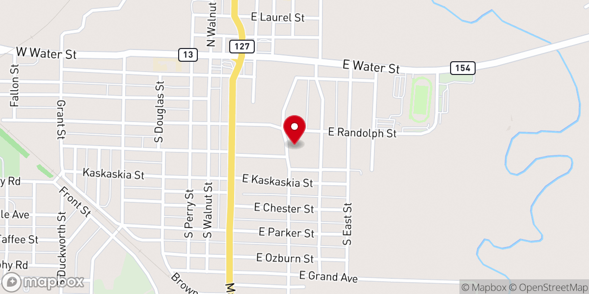 Map showing location of First Pentecostal Church