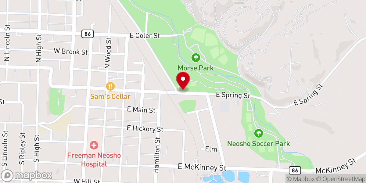 Map showing location of Lampo Center