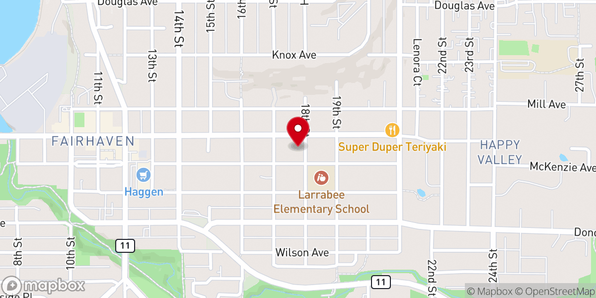 Map showing location of Our Saviour's Lutheran Church
