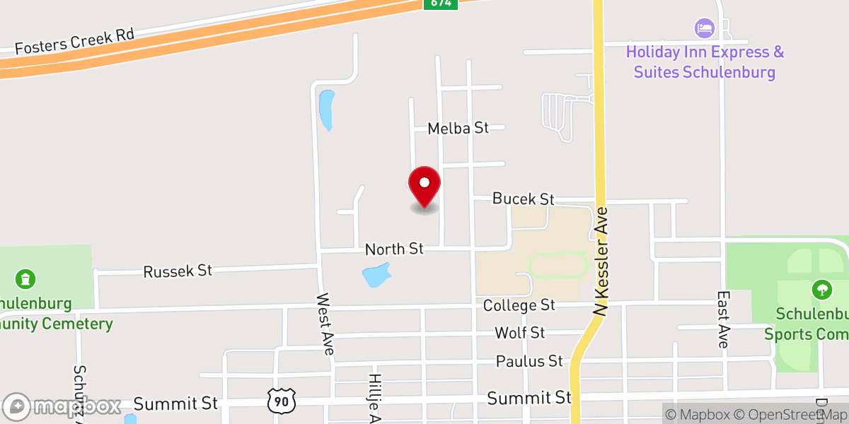 Map showing location of Zion Lutheran Church