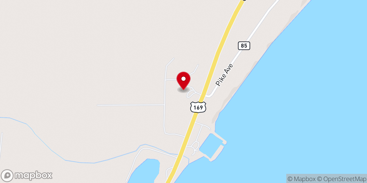 Map showing location of Shepherd of the Lake Lutheran Church