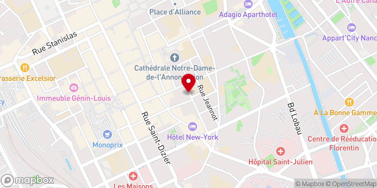 Map showing location of Fraternité évangélique