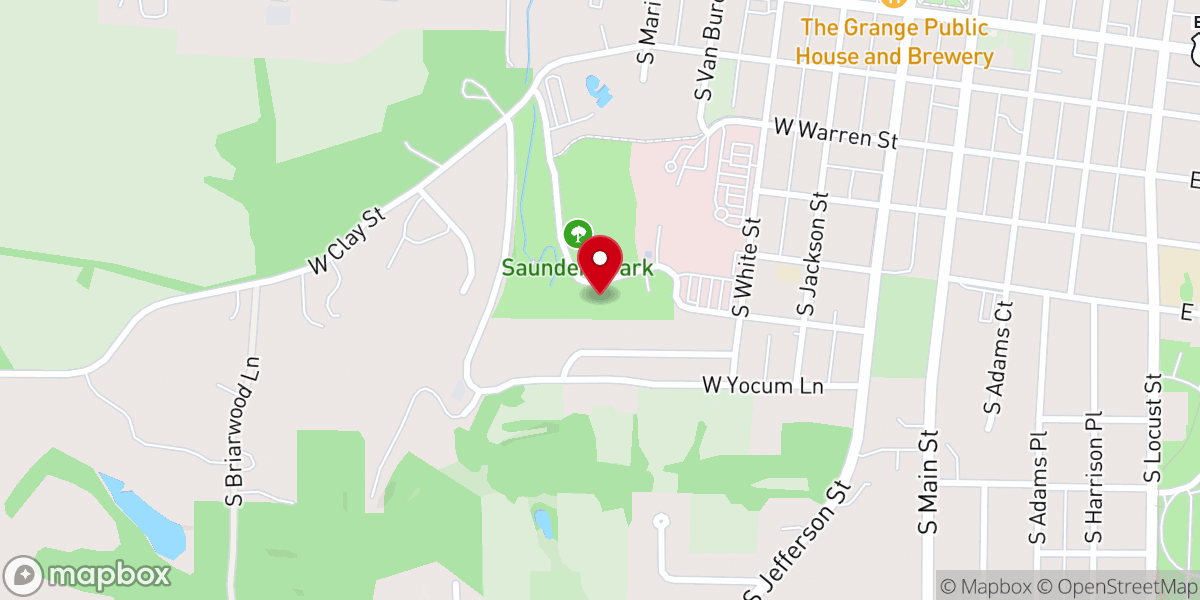 Map showing location of First Home in Mount Pleasant Historical Marker