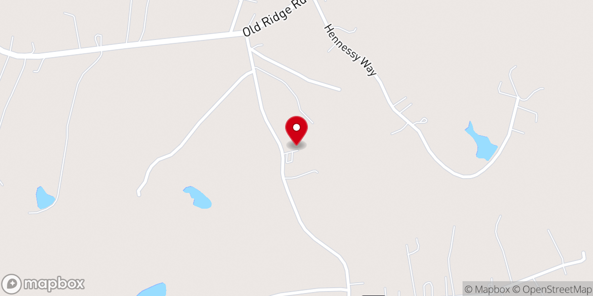 Map showing location of Oak Grove Wesleyan Church