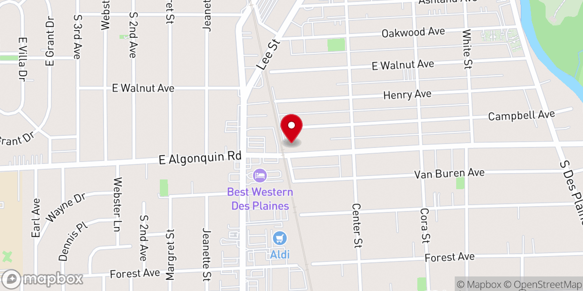 Map showing location of Deliverance Temple Church of God