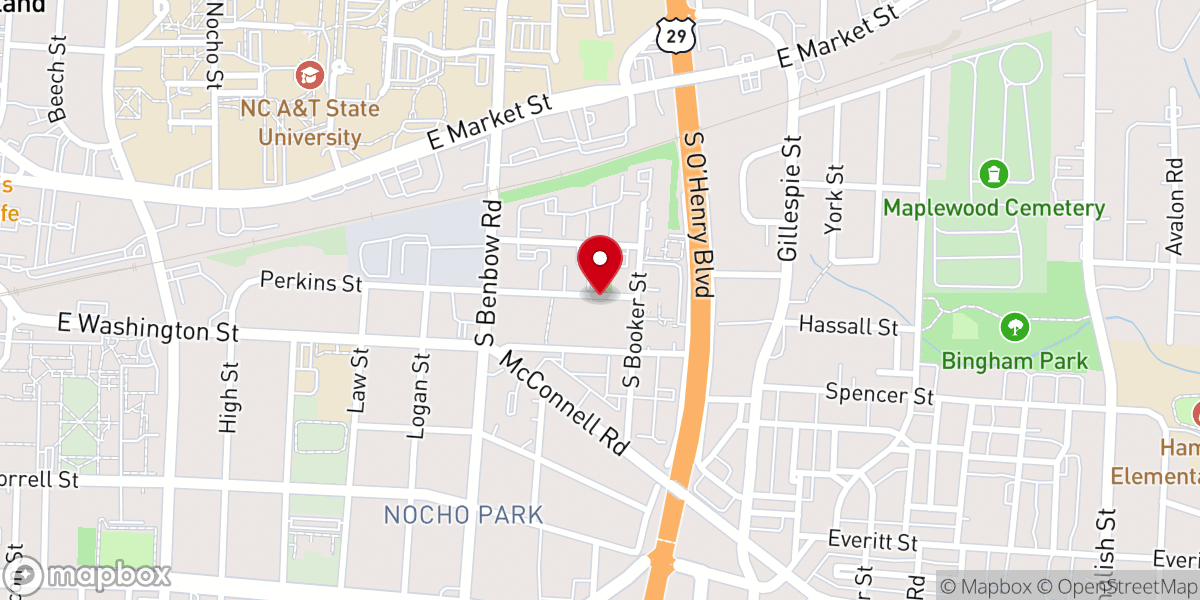 Map showing location of Rescue Temple Church of God in Christ