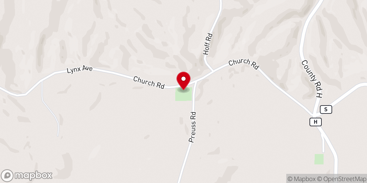 Map showing location of Fountain Lutheran Church