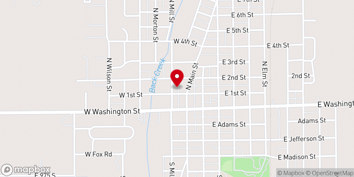 Map showing location of Friends Meeting House
