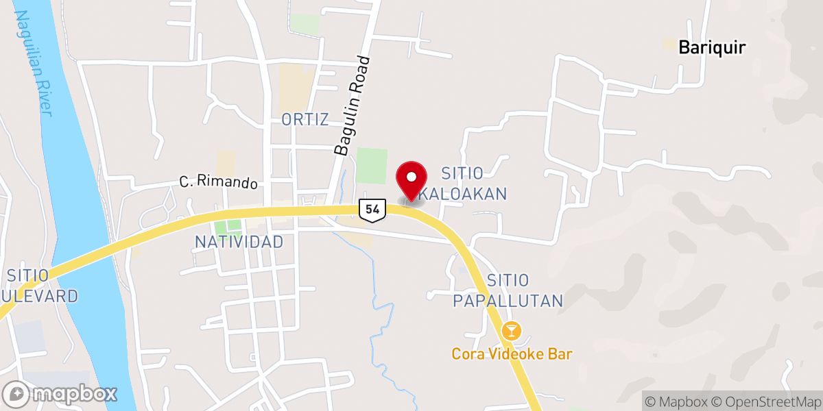 Map showing location of Baptist Church
