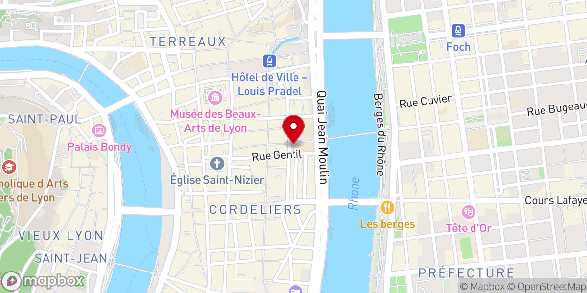 Map showing location of Chapelle de la Trinité