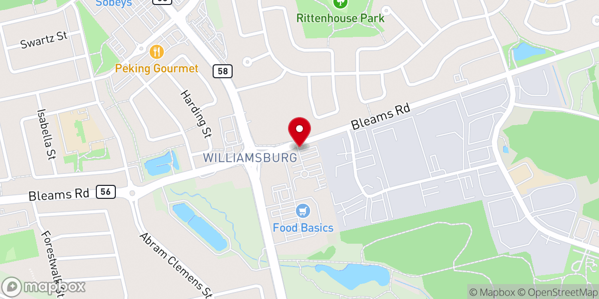 Map showing location of Community Christian Reformed Church