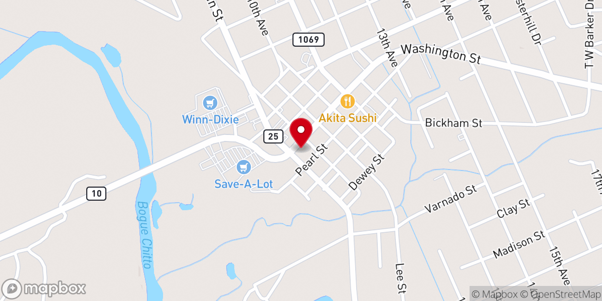 Map showing location of 22nd Judicial District
