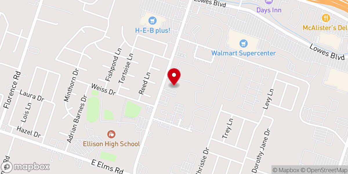 Map showing location of St. Christopher's Episcopal Church