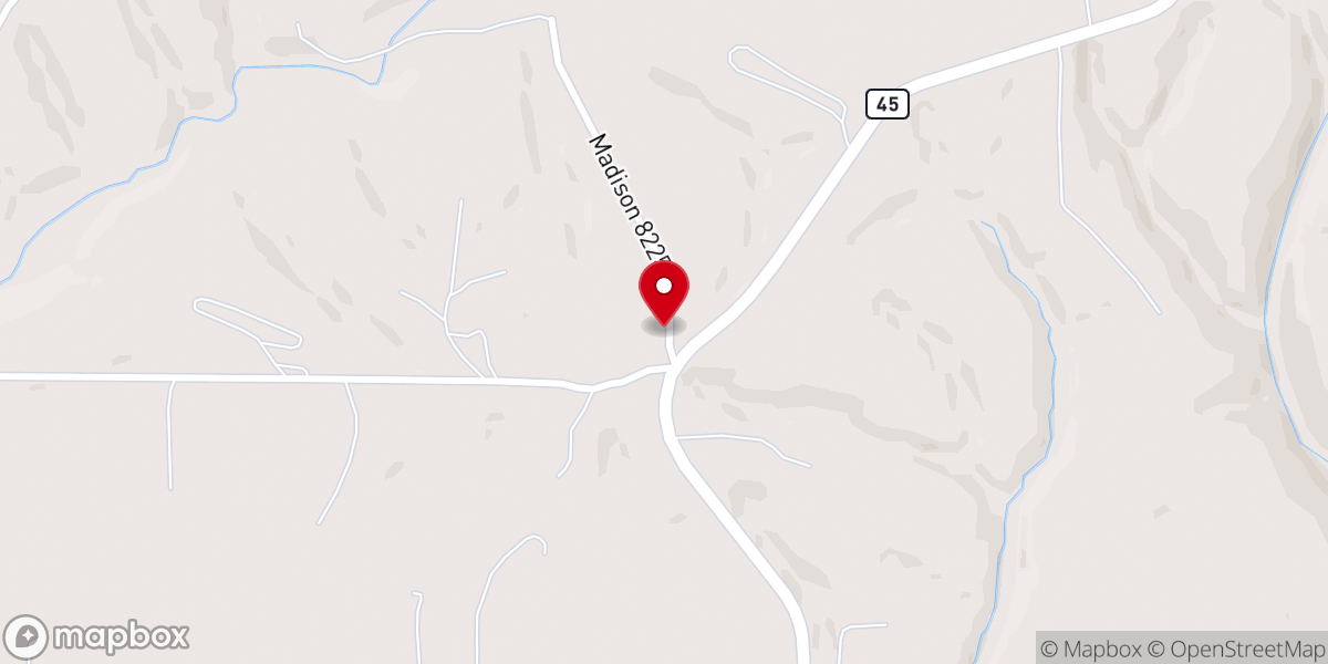 Map showing location of Lone Star Church