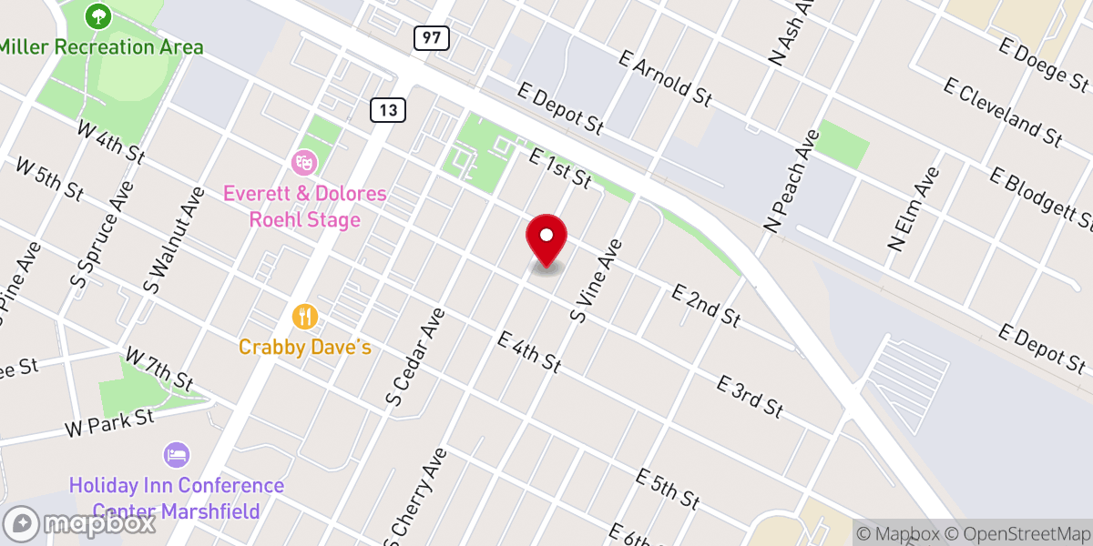 Map showing location of Faith Lutheran Church