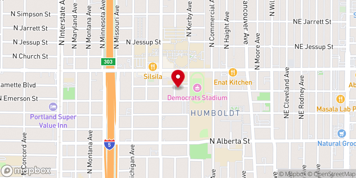 Map showing location of Church of Christ of Piedmont