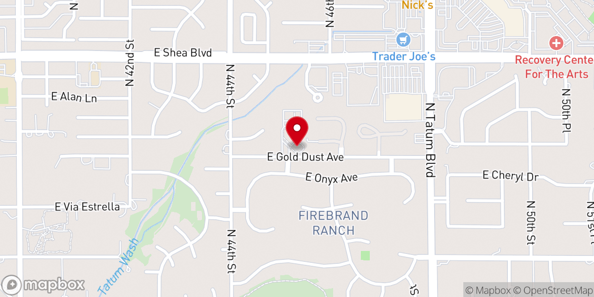 Map showing location of Saint George Antiochian Orthodox Church