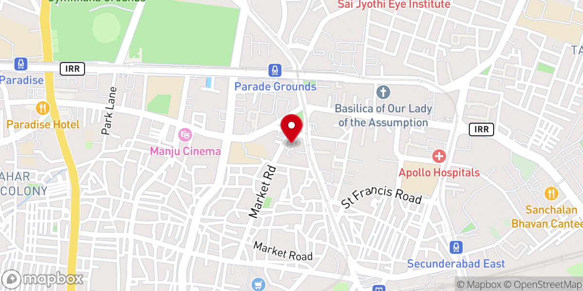 Map showing location of CSI Wesley Church