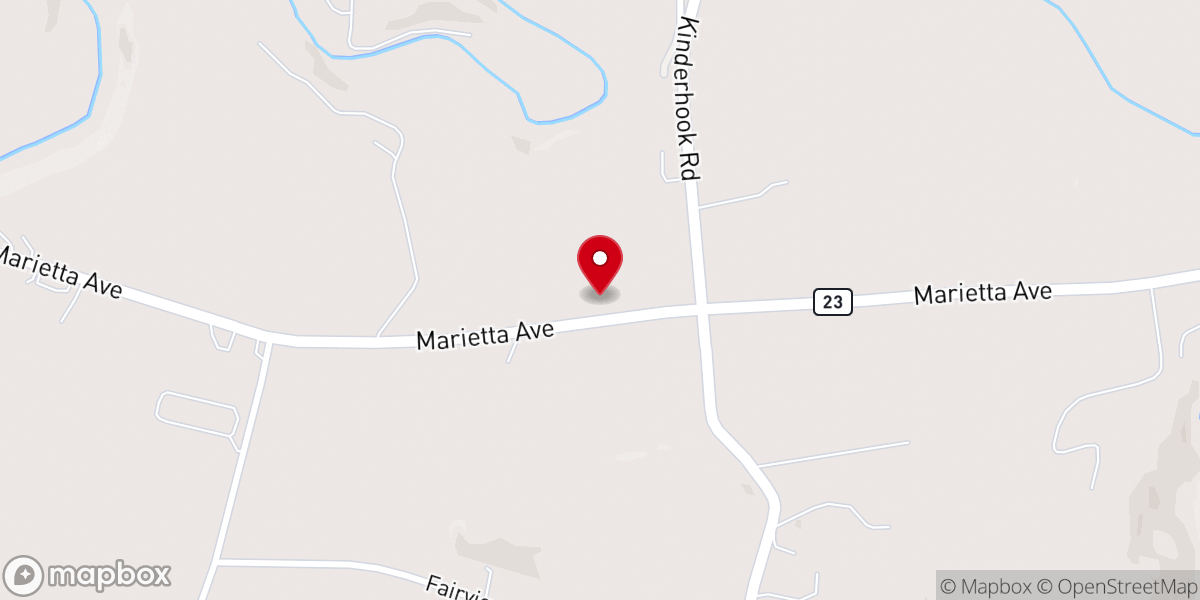 Map showing location of Rolling Gardens Farm Market