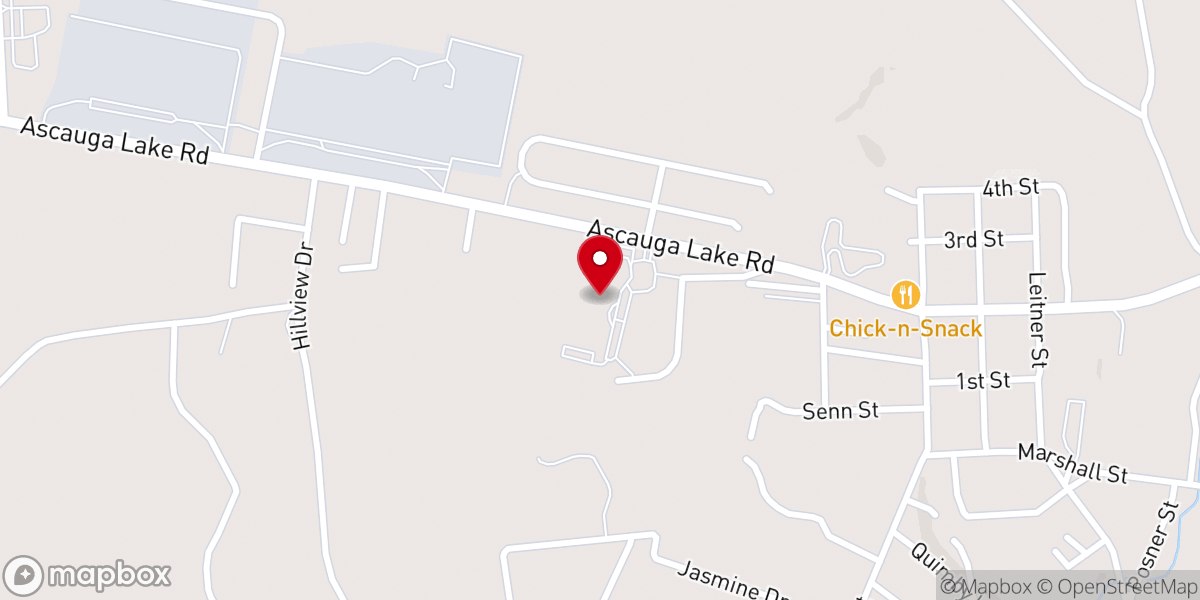 Map showing location of Christain Heritage Life Center
