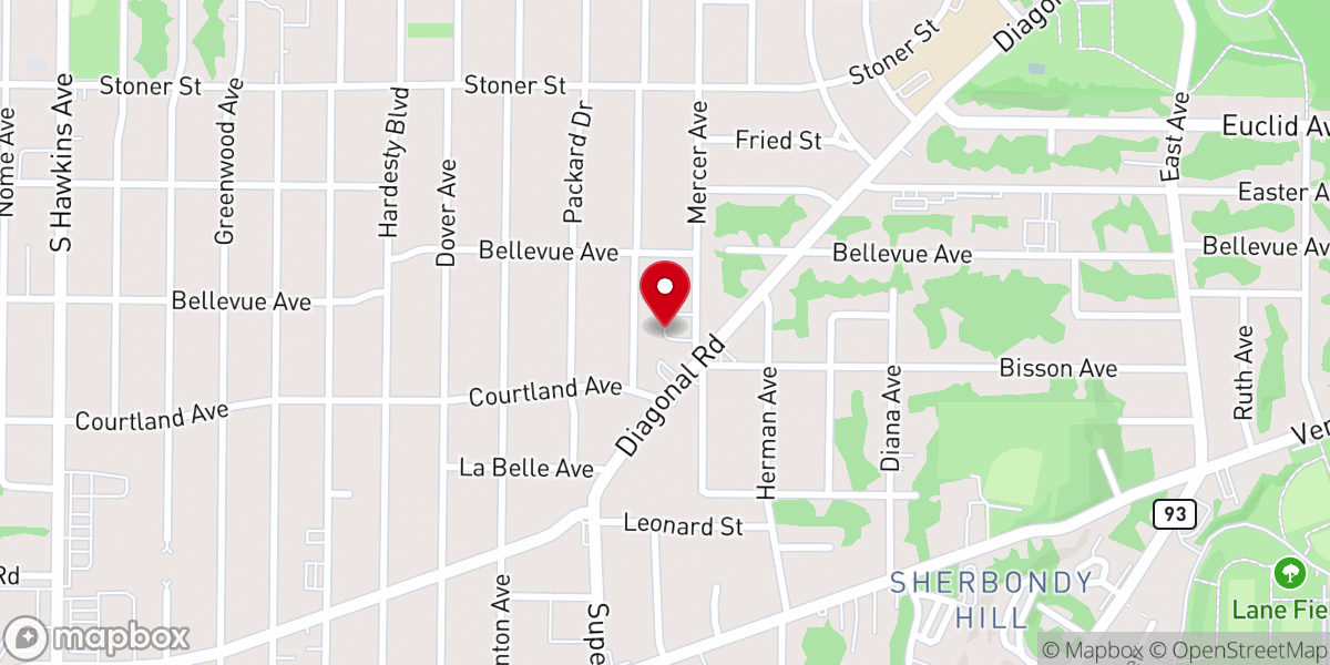 Map showing location of Saint Philips Episcopal Church