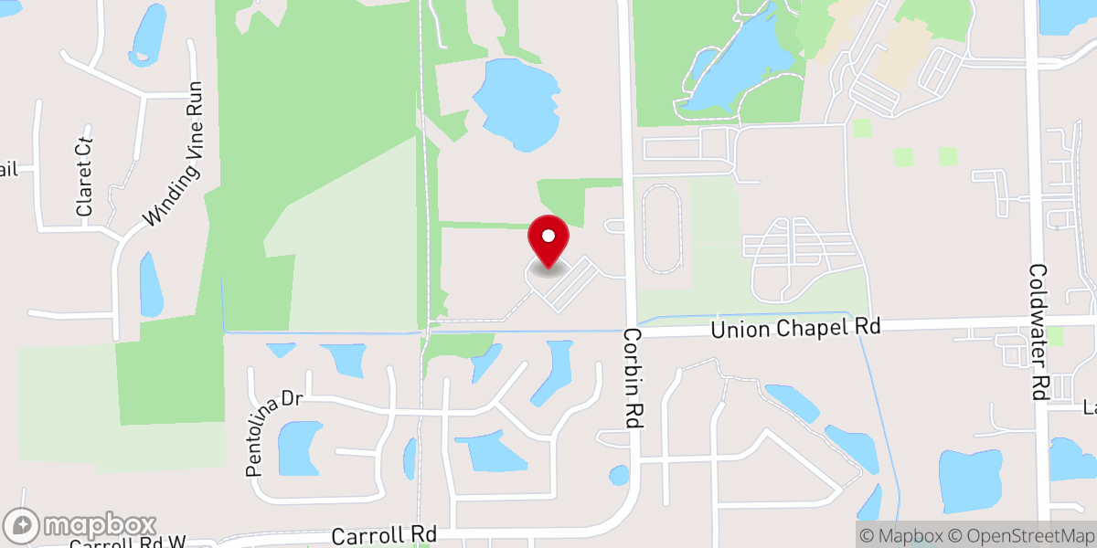 Map showing location of Life Bridge Church