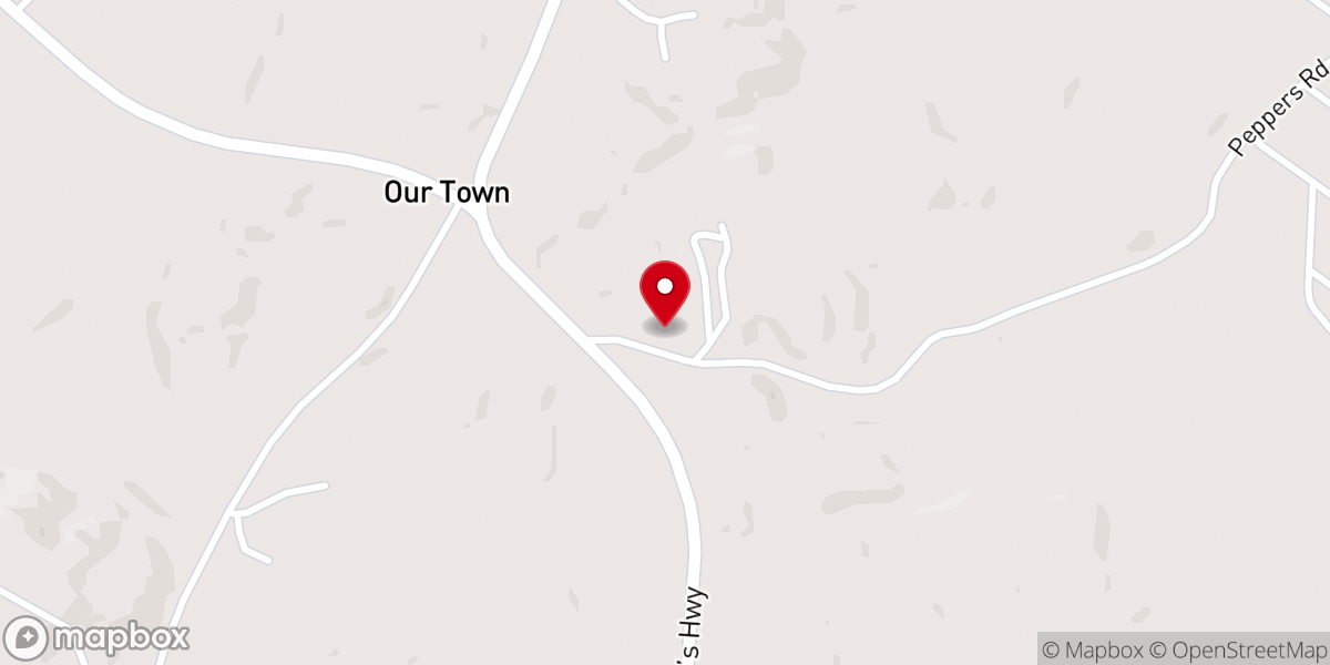 Map showing location of Mt Zion West Baptist Church