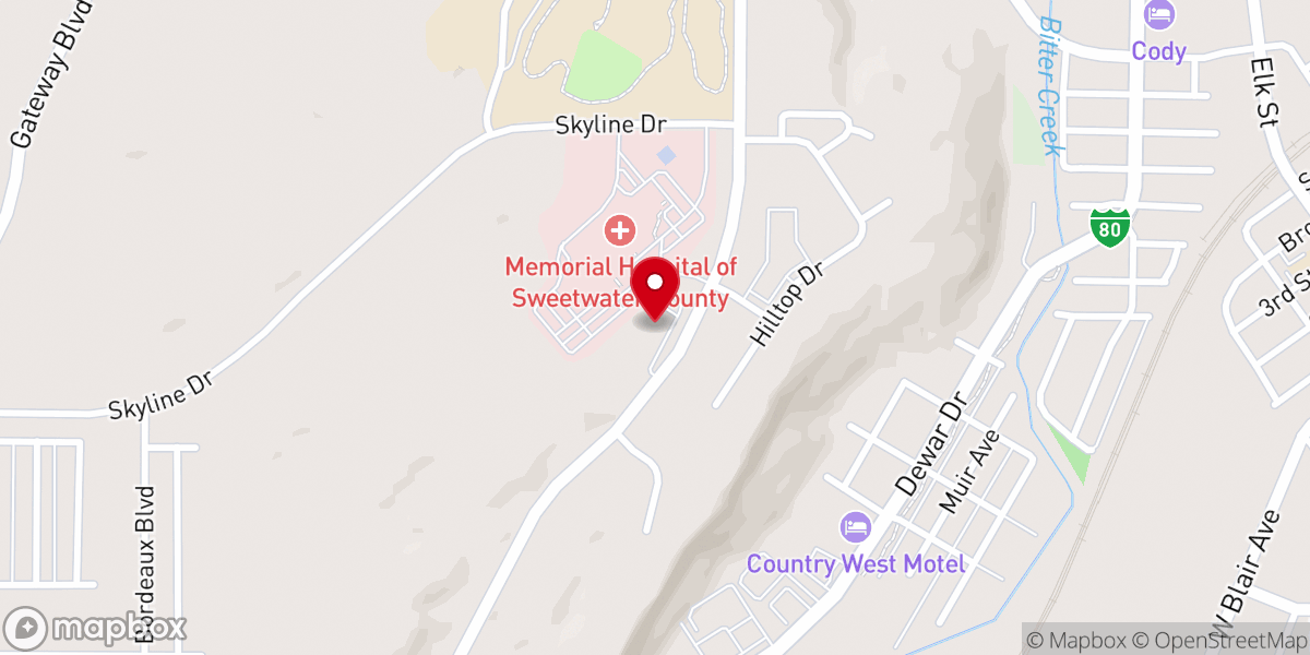 Map showing location of Southwest Counseling Services