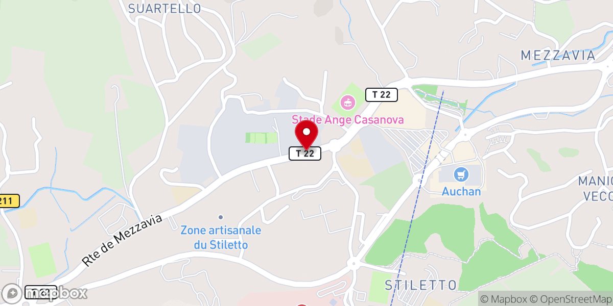 Map showing location of Sagone