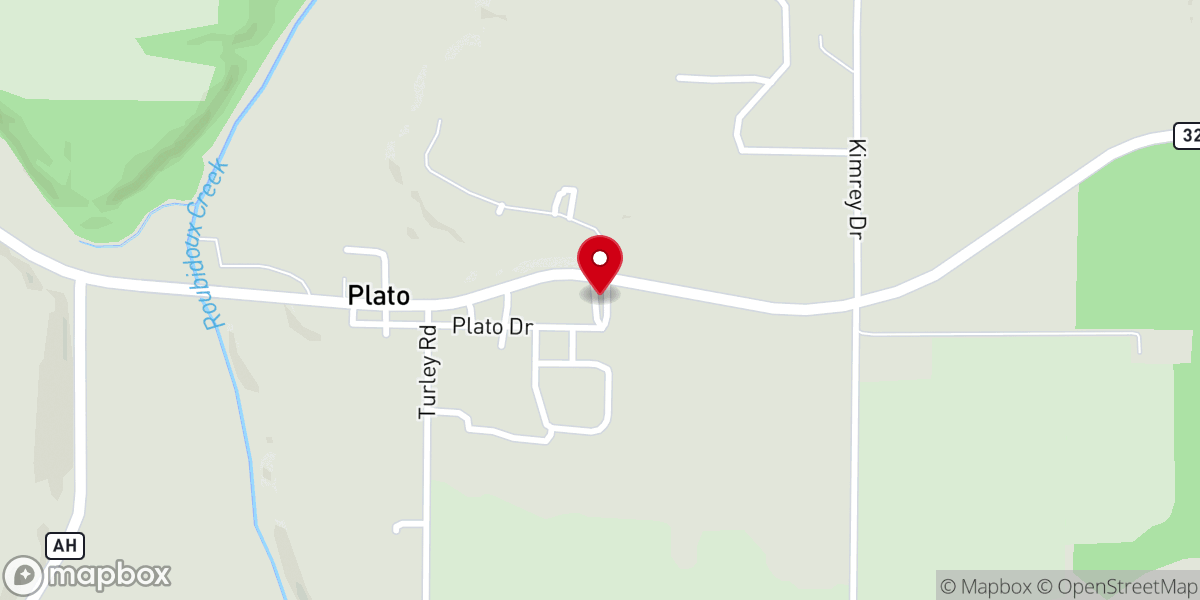 Map showing location of Life360 Plato Church