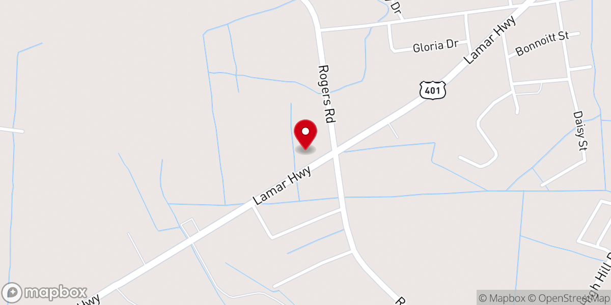 Map showing location of Freedom Baptist Church