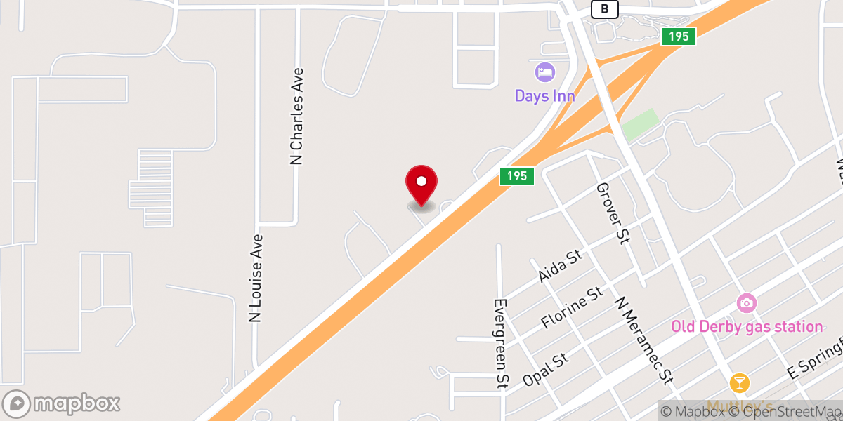 Map showing location of First Assembly of God Church