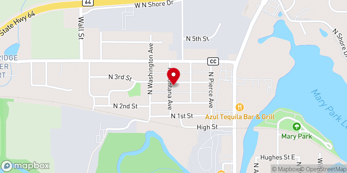 Map showing location of St Thomas & John Episcopal Church