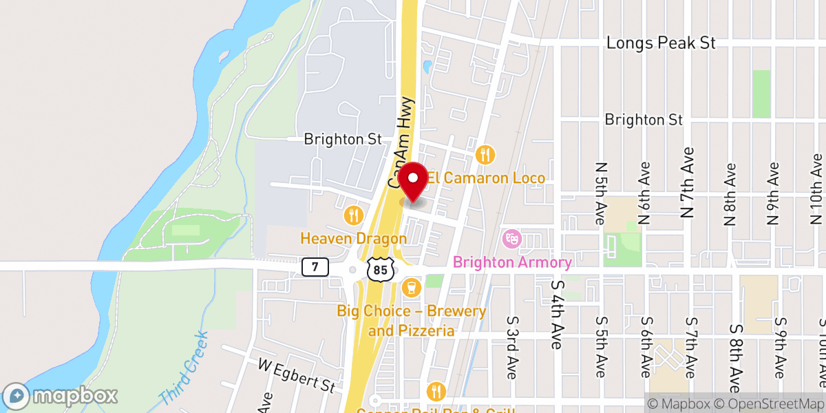 Map showing location of New Hope Ministries of Brighton