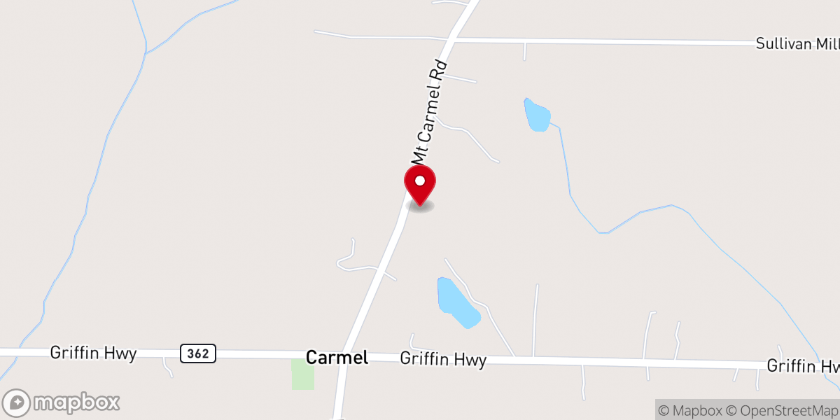 Map showing location of Church-Christ At Mt Carmel