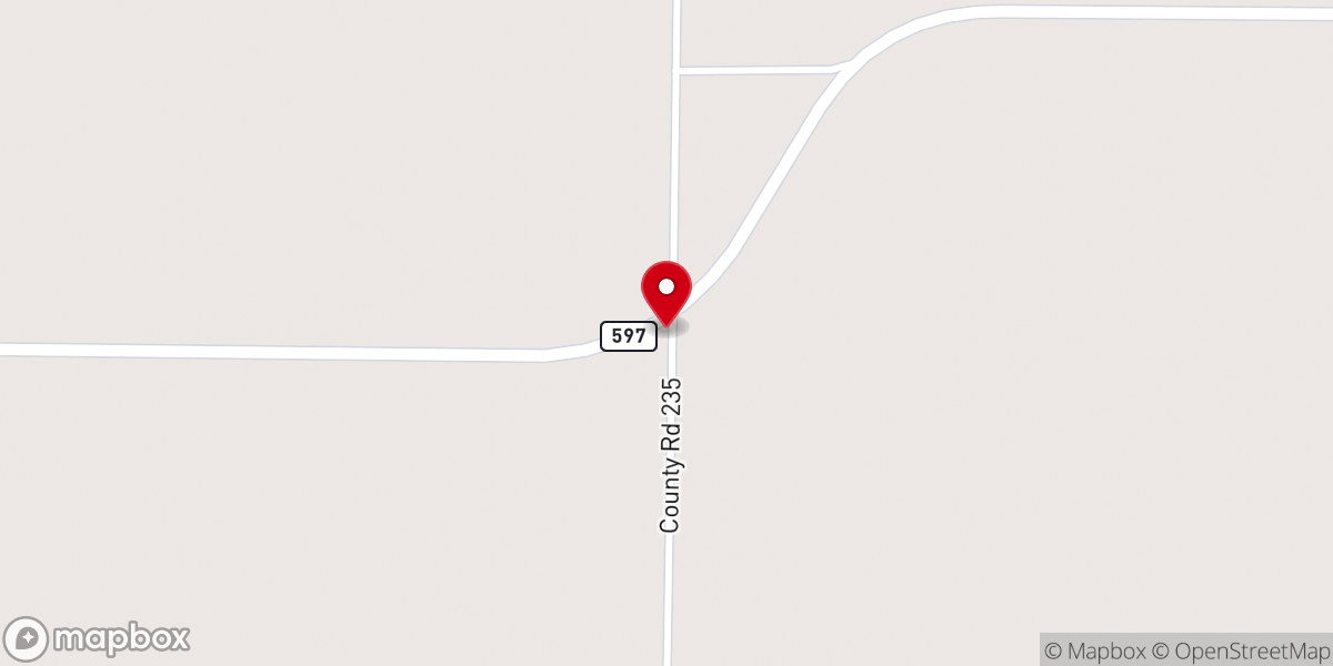 Map showing location of County Line Church