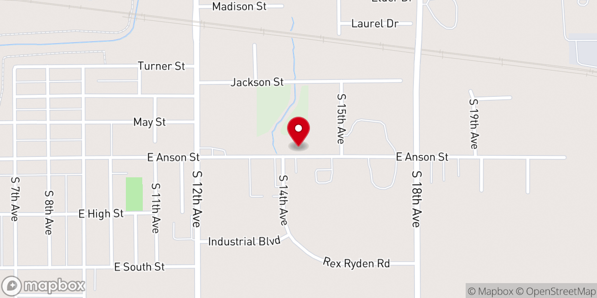 Map showing location of Faith Open Bible Church
