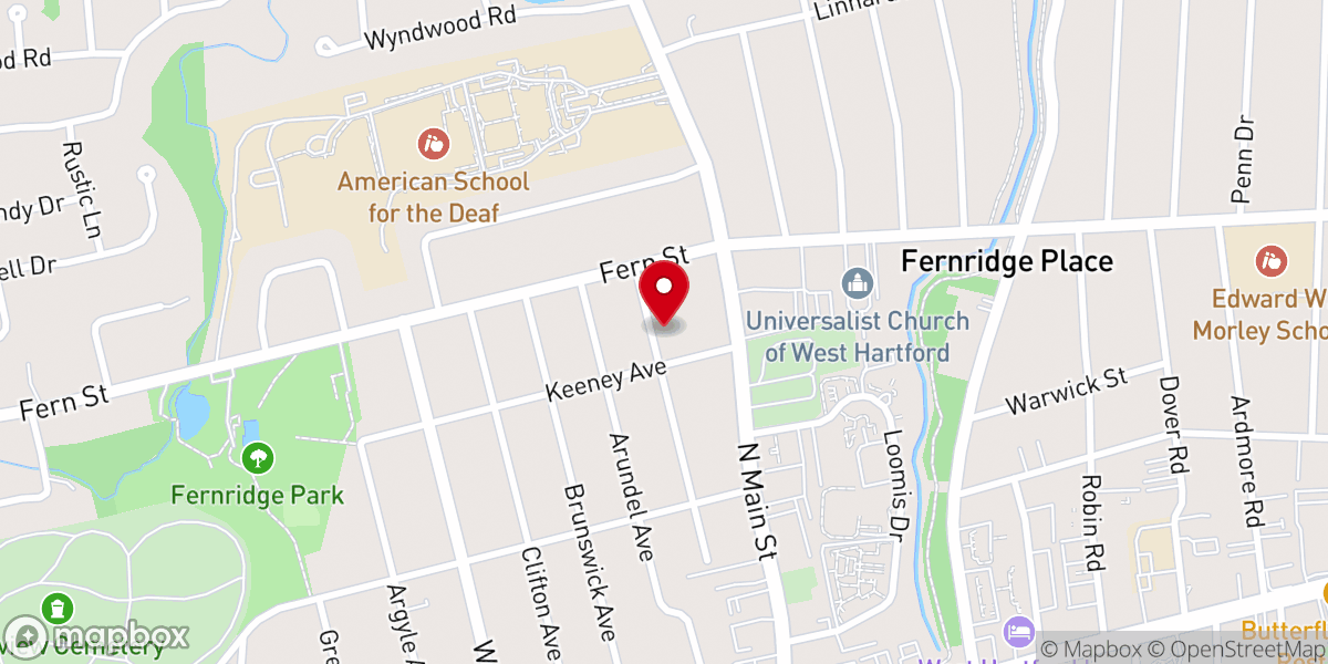 Map showing location of White L F