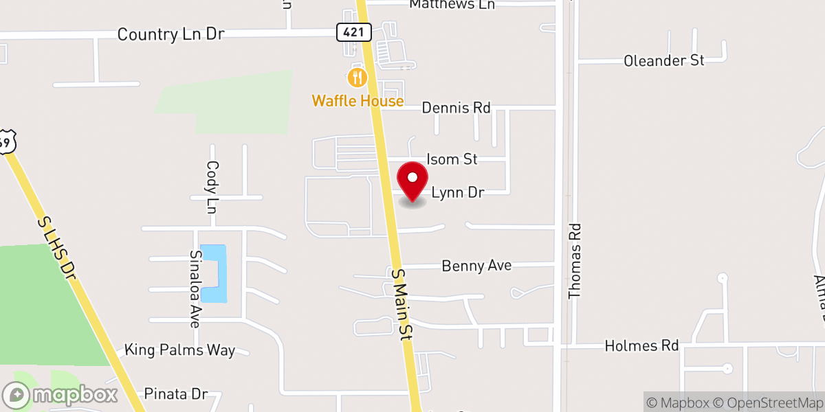 Map showing location of In Need Christian Counseling