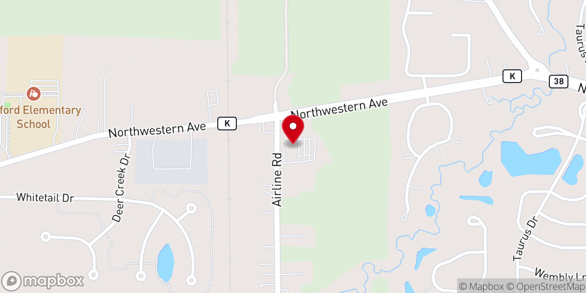 Map showing location of Apostolic Faith Church