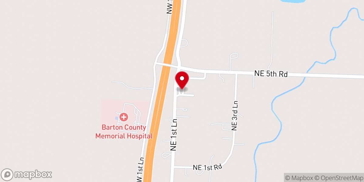 Map showing location of Living Word Church