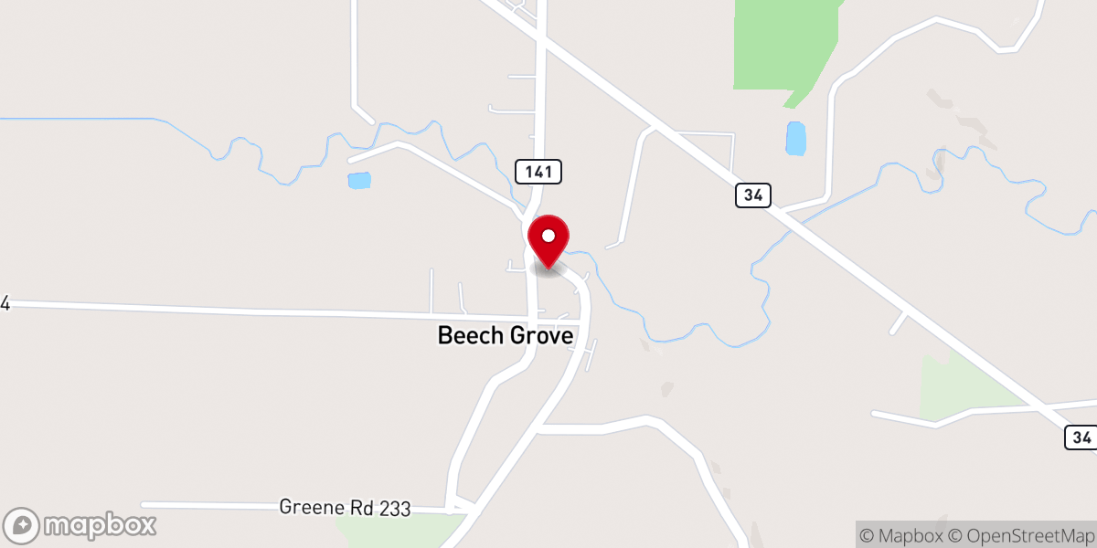 Map showing location of Church Of The Nazarene