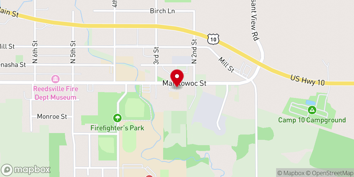Map showing location of St. John-St. James Lutheran School