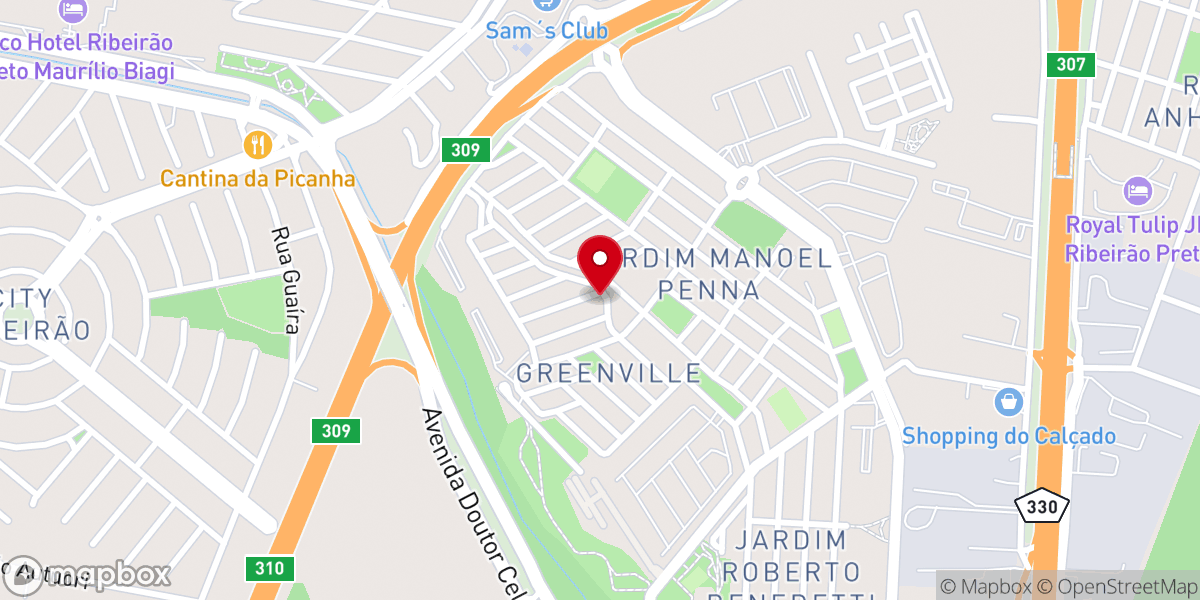 Map showing location of Igreja Evangélica Assembleia de Deus - IEADERP Greenville