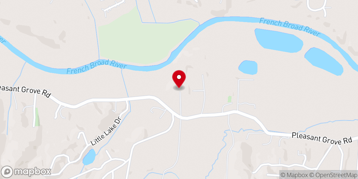 Map showing location of Pleasant Grove Church