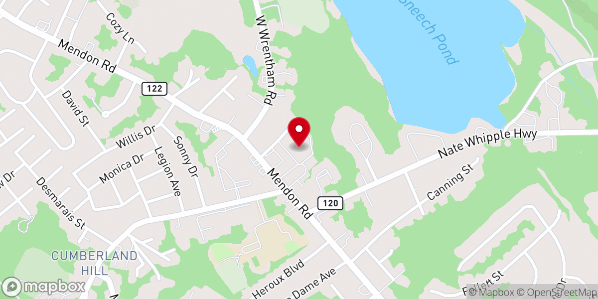Map showing location of St Joan Religious Ed