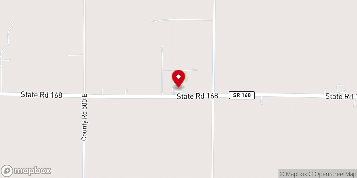 Map showing location of St Bernard Catholic Church