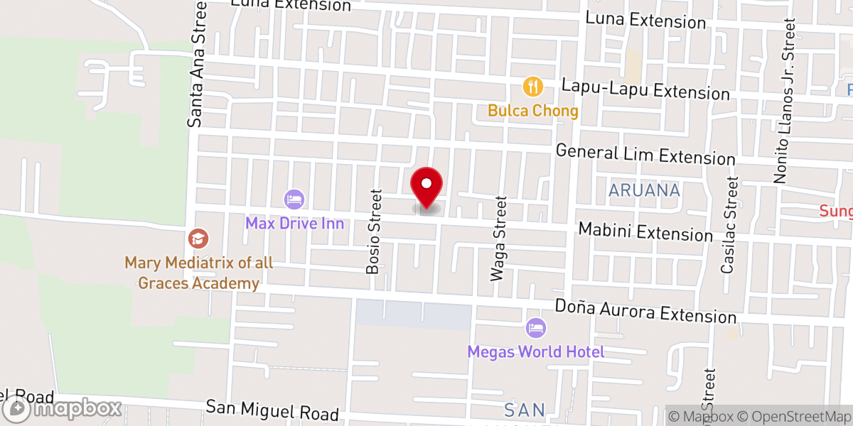 Map showing location of Digos Brethren Church