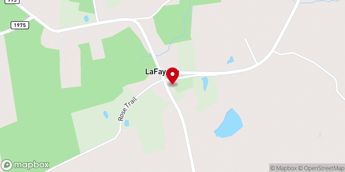 Map showing location of The Church at LaFayette