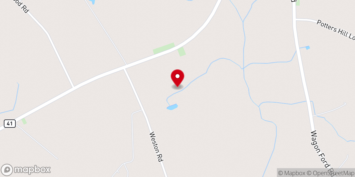 Map showing location of Sand Hill Church